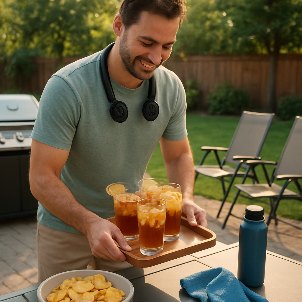 Backyard watch party host